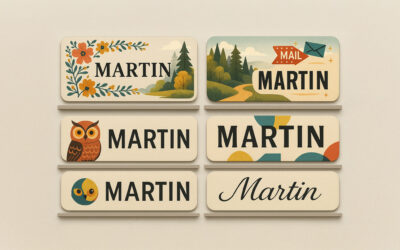 Plaque boite aux lettres : l’originalité est notre vertu !