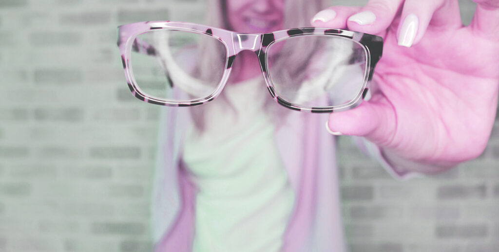 les verres de lunettes de vue