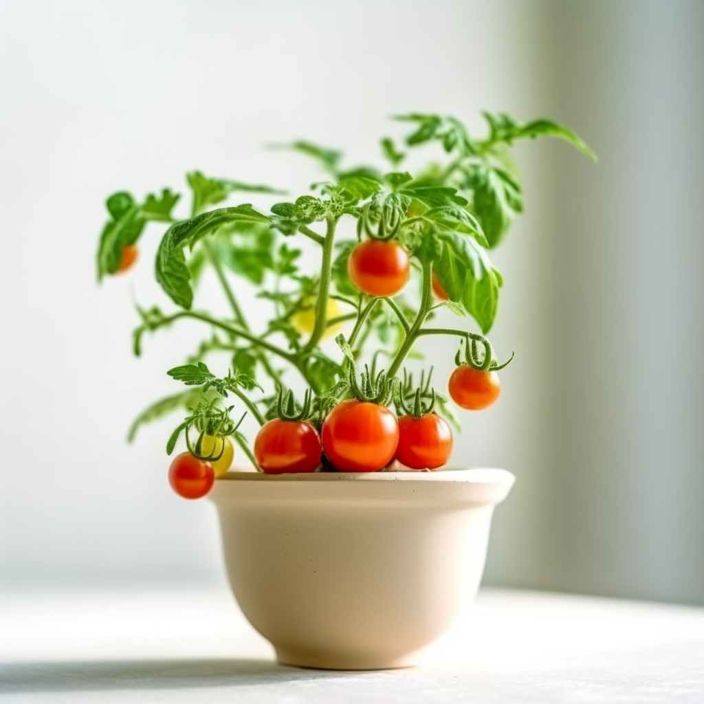 cute-mini-tomatoe-plant-in-a-pot mini tomatoe plant in a pot