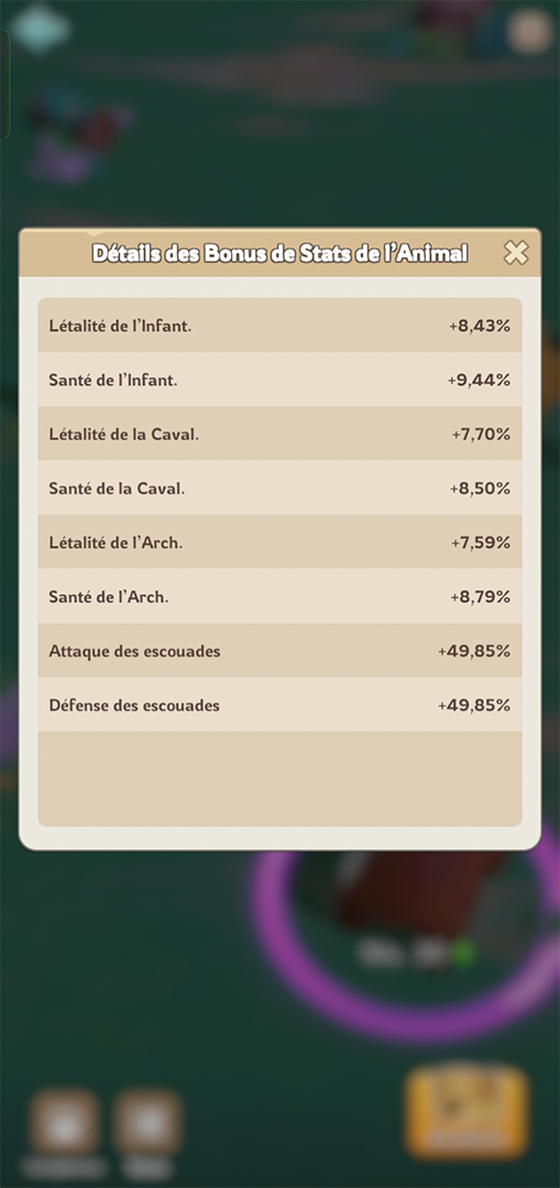 bonus-stat-animal-kingshot bonus statistique animal kingshot le jeu