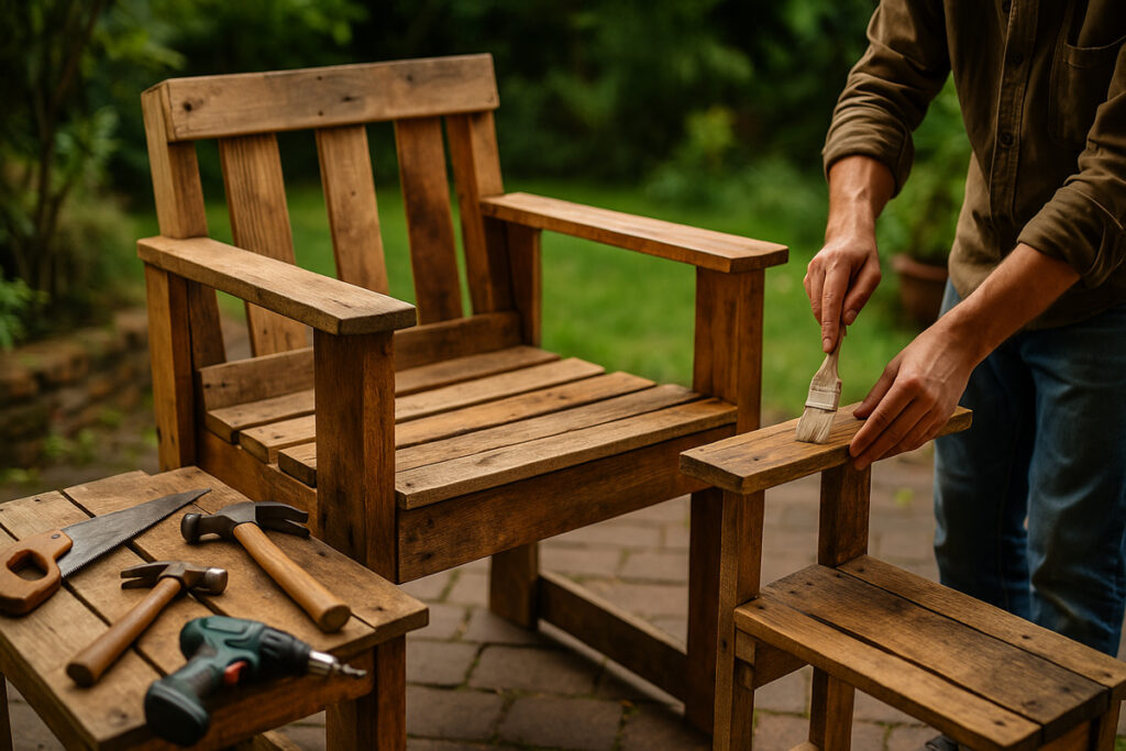 fabriquer des meubles avec des matériaux recyclés