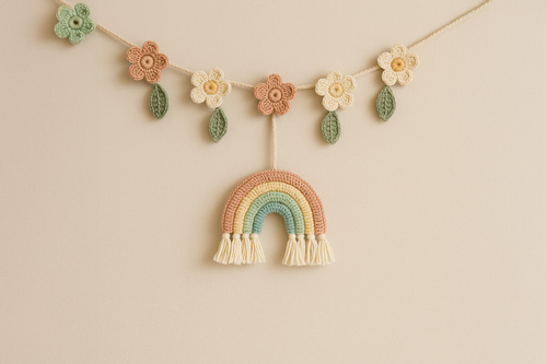 Guirlandes-fleuries Guirlandes fleuries crochet