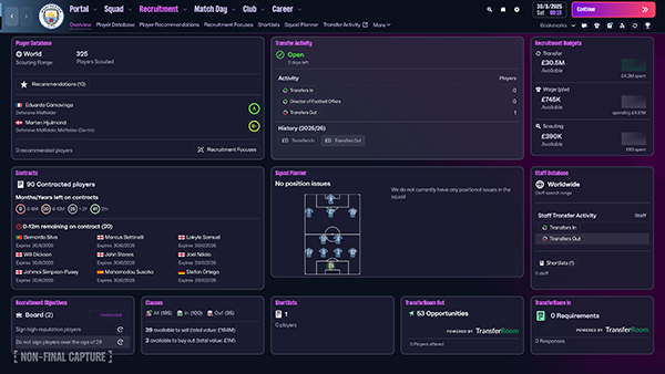 fm26 recruitement